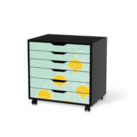 Möbelfolie Spring - IKEA Alex Rollcontainer 6 Schubladen - schwarz