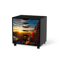 Möbelfolie Tibet - IKEA Alex Rollcontainer 6 Schubladen - schwarz