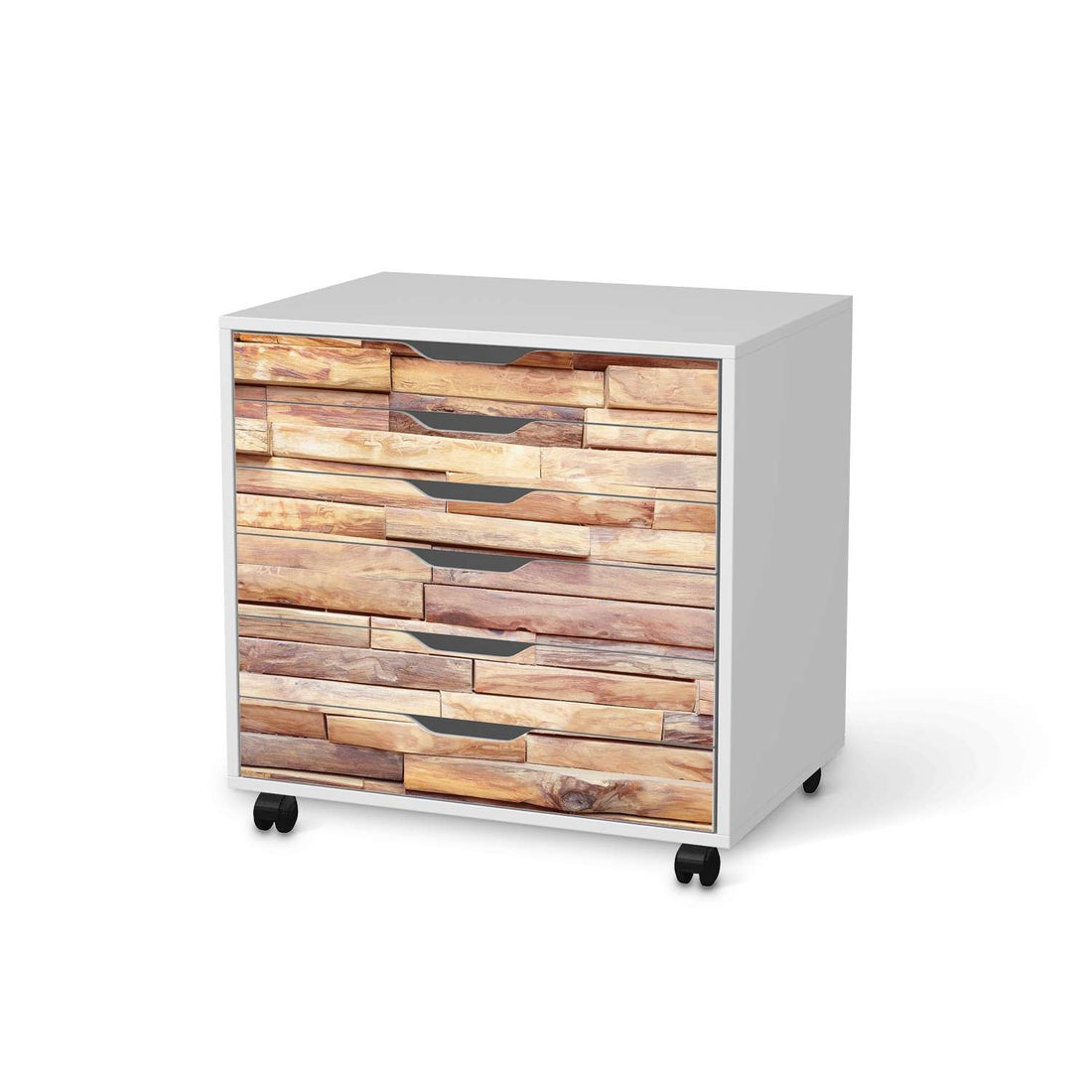 Möbelfolie Artwood - IKEA Alex Rollcontainer 6 Schubladen - weiss