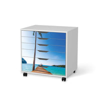 Möbelfolie Caribbean - IKEA Alex Rollcontainer 6 Schubladen - weiss