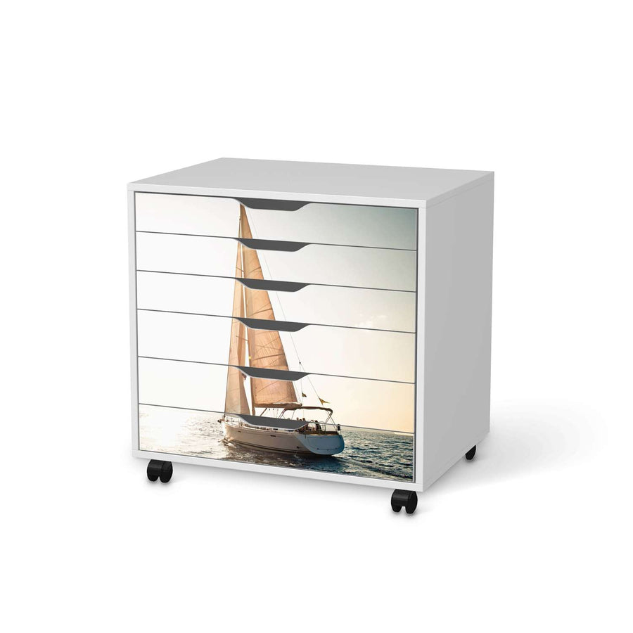 Möbelfolie Freedom - IKEA Alex Rollcontainer 6 Schubladen - weiss