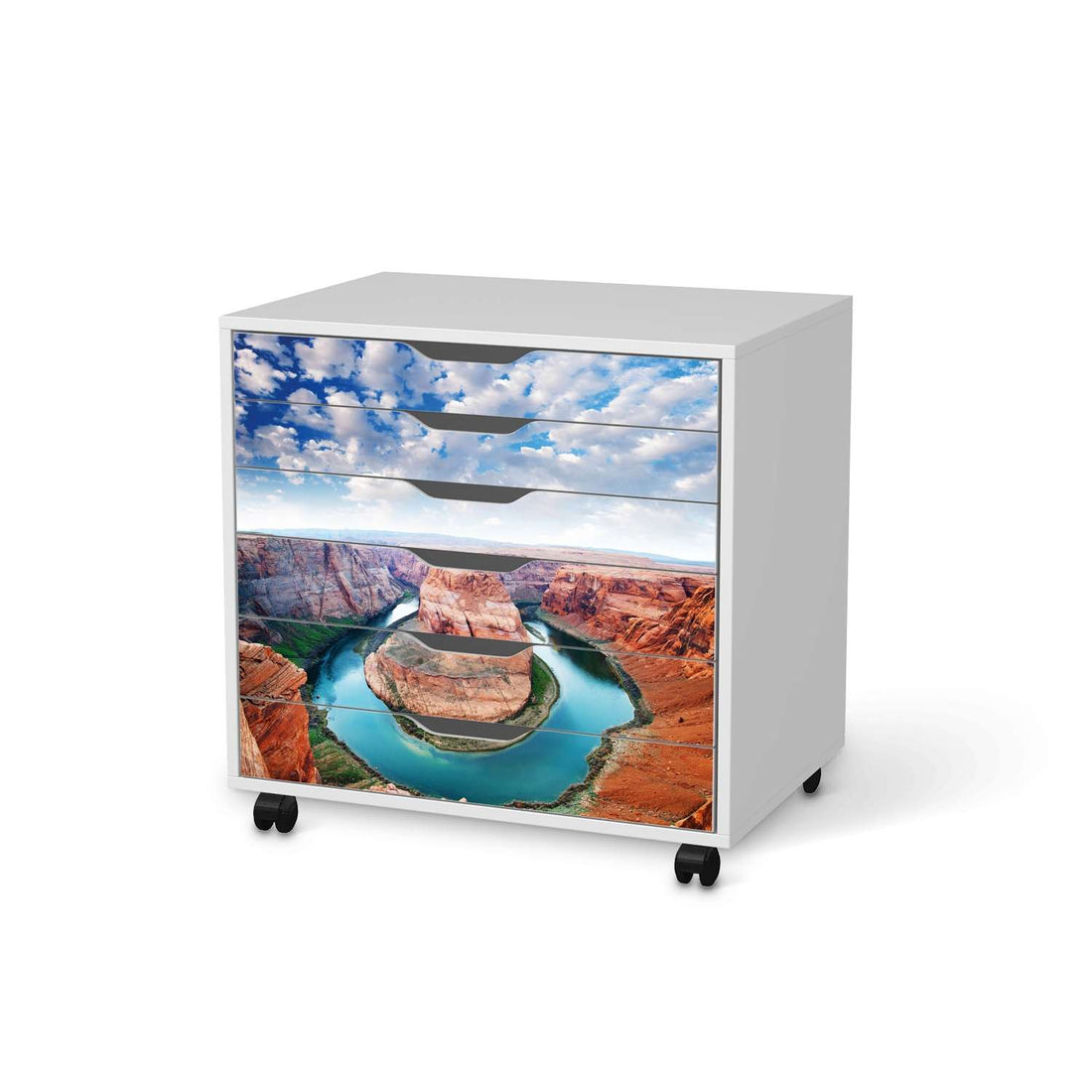 Möbelfolie Grand Canyon - IKEA Alex Rollcontainer 6 Schubladen - weiss