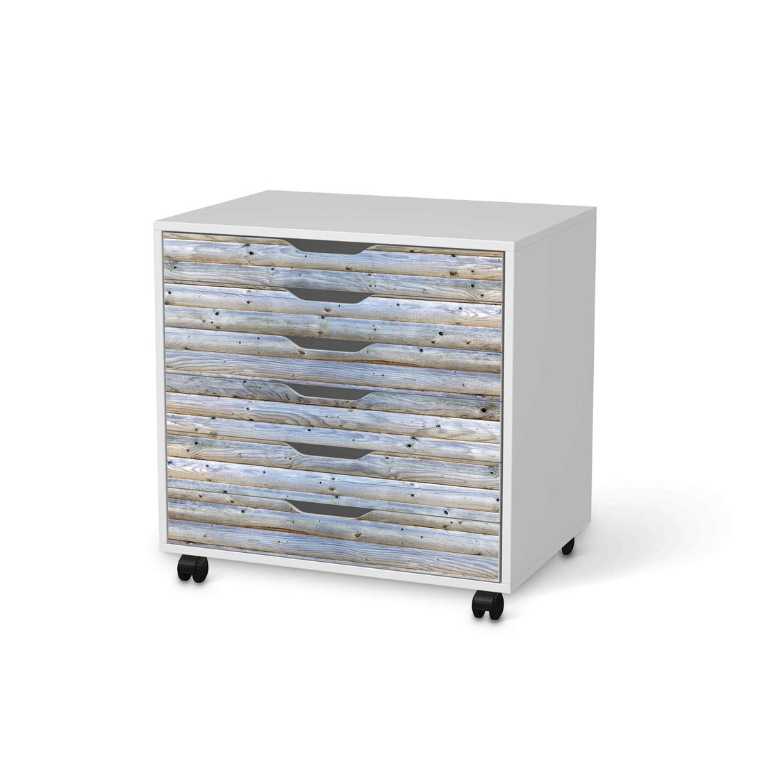Möbelfolie Greyhound - IKEA Alex Rollcontainer 6 Schubladen - weiss