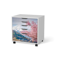 Möbelfolie Mount Fuji - IKEA Alex Rollcontainer 6 Schubladen - weiss