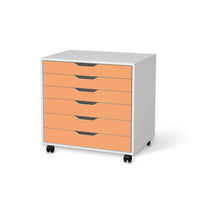 Möbelfolie Orange Light - IKEA Alex Rollcontainer 6 Schubladen - weiss