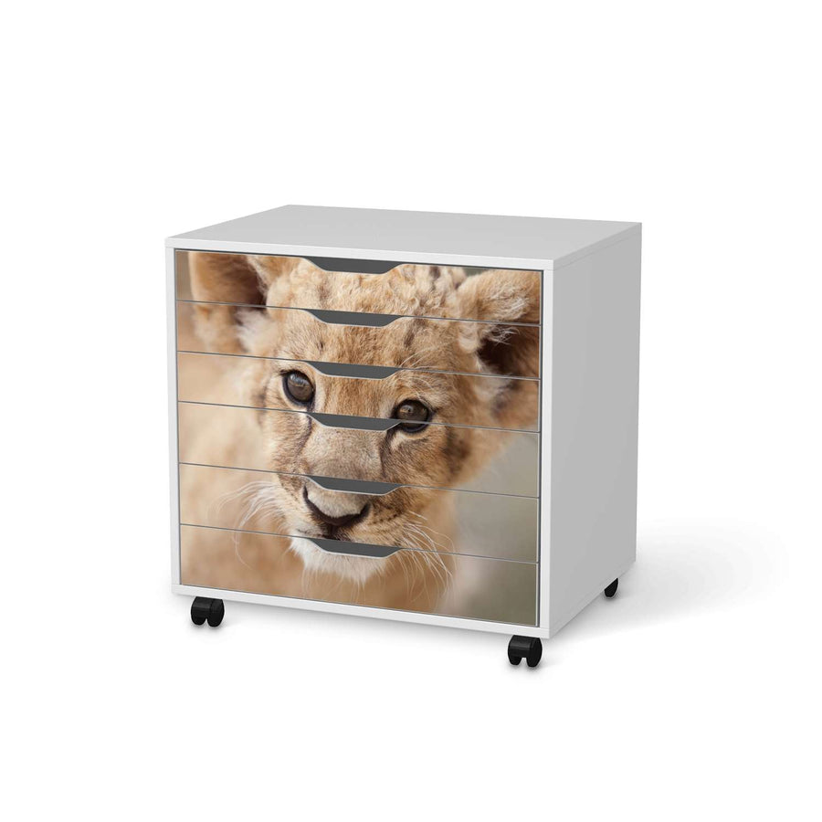 Möbelfolie Simba - IKEA Alex Rollcontainer 6 Schubladen - weiss