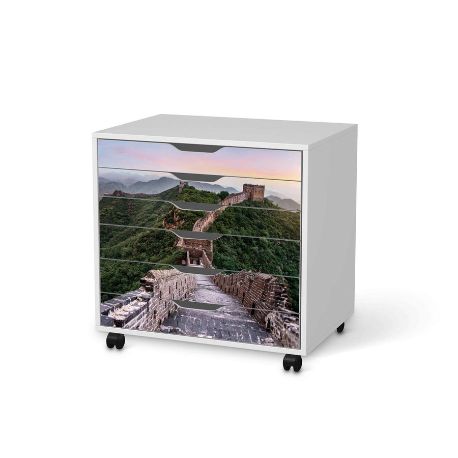 Möbelfolie The Great Wall - IKEA Alex Rollcontainer 6 Schubladen - weiss