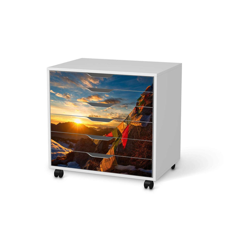 Möbelfolie Tibet - IKEA Alex Rollcontainer 6 Schubladen - weiss