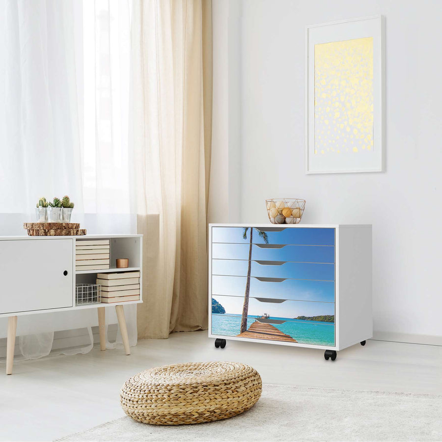 Möbelfolie Caribbean - IKEA Alex Rollcontainer 6 Schubladen - Wohnzimmer