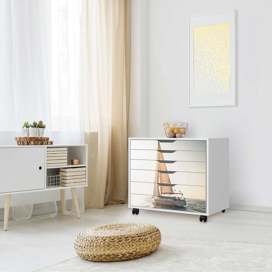 Möbelfolie Freedom - IKEA Alex Rollcontainer 6 Schubladen - Wohnzimmer