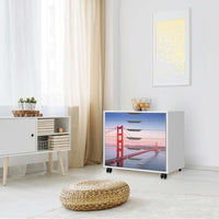 Möbelfolie Golden Gate - IKEA Alex Rollcontainer 6 Schubladen - Wohnzimmer