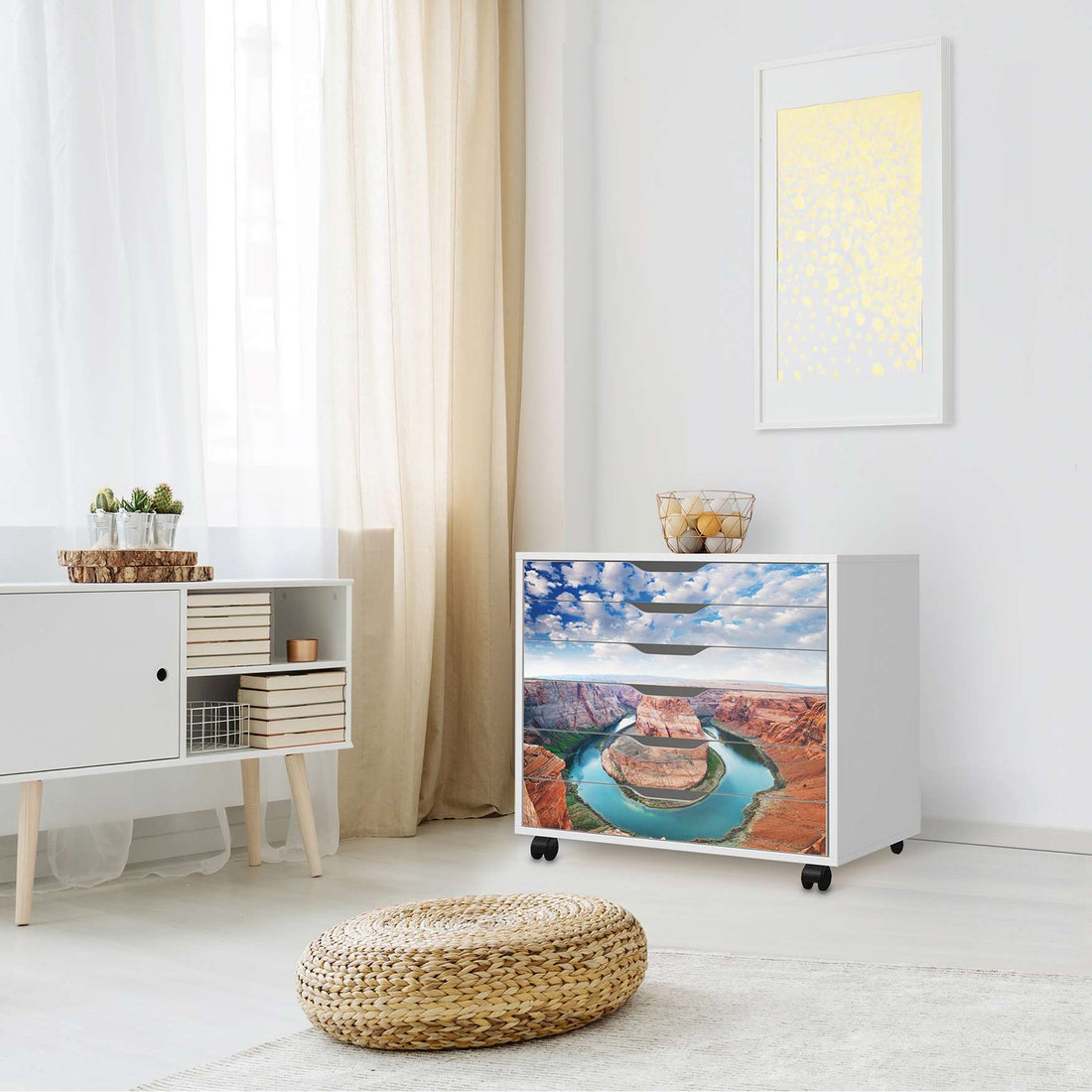 Möbelfolie Grand Canyon - IKEA Alex Rollcontainer 6 Schubladen - Wohnzimmer