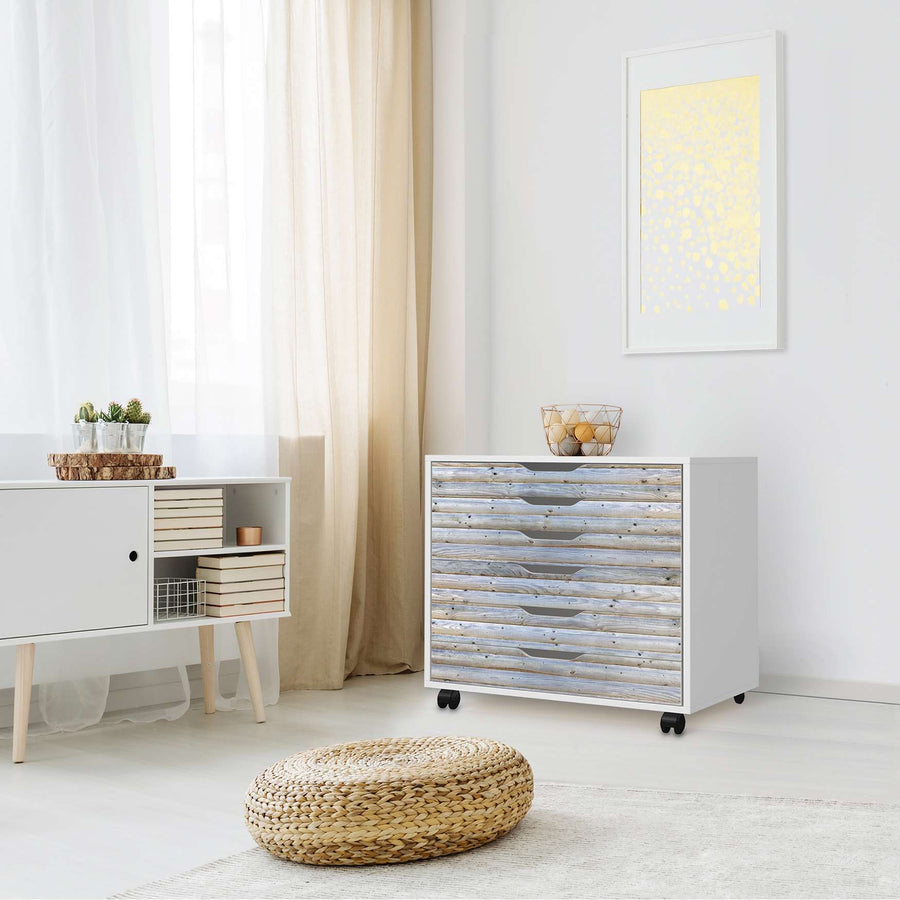 Möbelfolie Greyhound - IKEA Alex Rollcontainer 6 Schubladen - Wohnzimmer