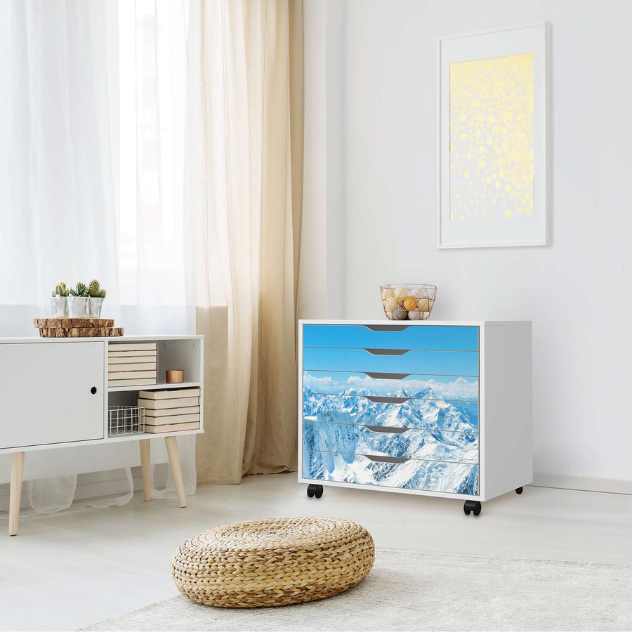 Möbelfolie Himalaya - IKEA Alex Rollcontainer 6 Schubladen - Wohnzimmer
