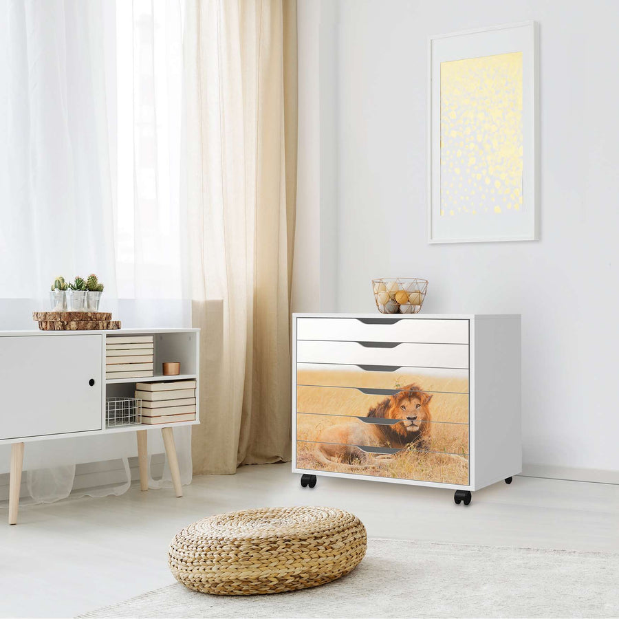 Möbelfolie Lion King - IKEA Alex Rollcontainer 6 Schubladen - Wohnzimmer
