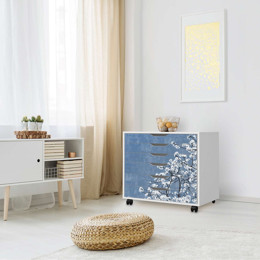 Möbelfolie Spring Tree - IKEA Alex Rollcontainer 6 Schubladen - Wohnzimmer