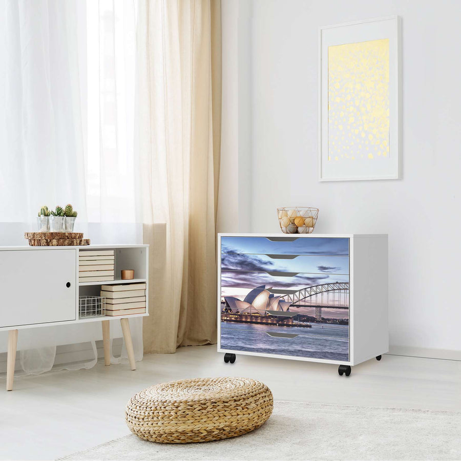 Möbelfolie Sydney - IKEA Alex Rollcontainer 6 Schubladen - Wohnzimmer