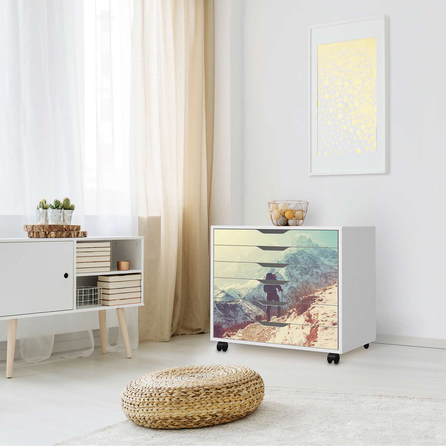 Möbelfolie The sky is the limit - IKEA Alex Rollcontainer 6 Schubladen - Wohnzimmer