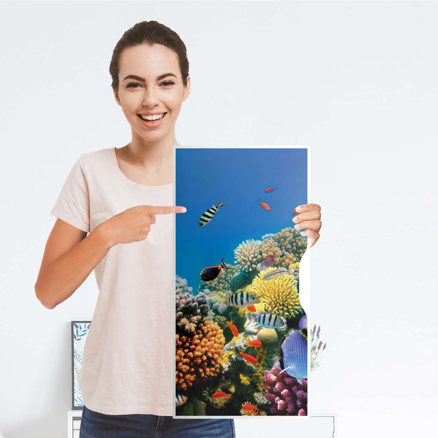 Möbelfolie Coral Reef - IKEA Alex Schrank - Folie