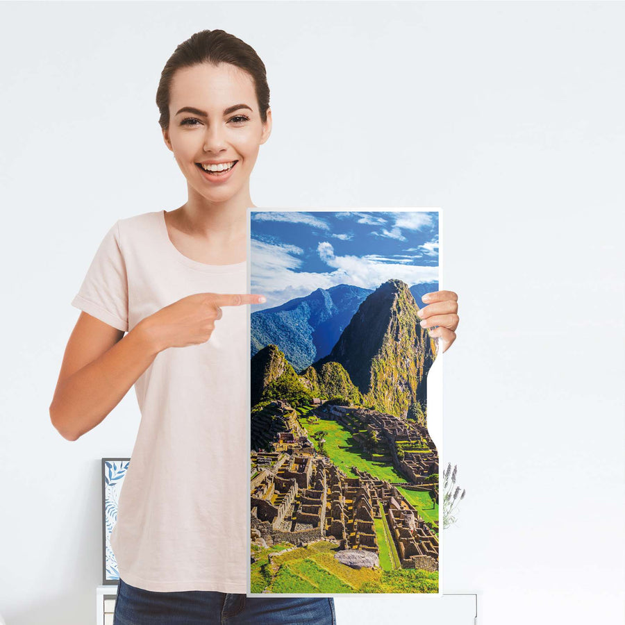 Möbelfolie Machu Picchu - IKEA Alex Schrank - Folie