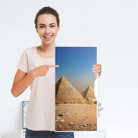 Möbelfolie Pyramids - IKEA Alex Schrank - Folie