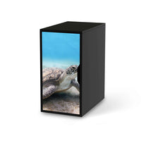 Möbelfolie Green Sea Turtle - IKEA Alex Schrank - schwarz