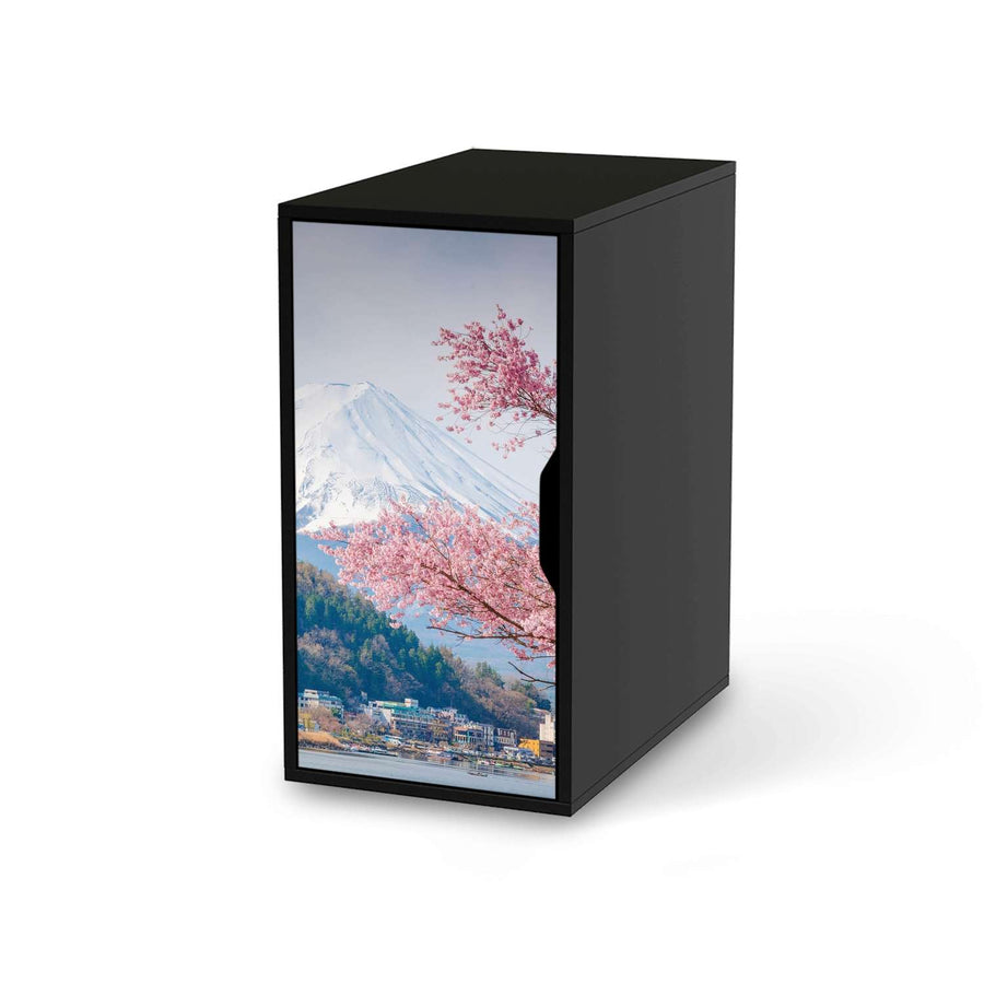 Möbelfolie Mount Fuji - IKEA Alex Schrank - schwarz
