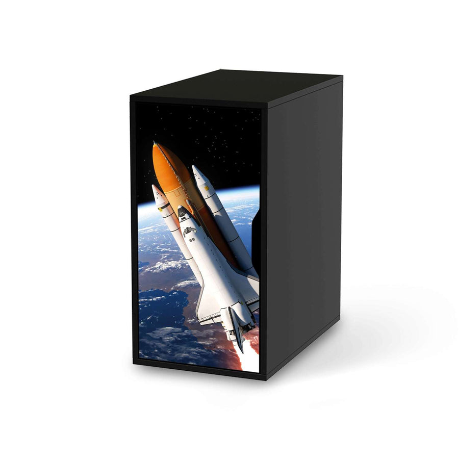 Möbelfolie Space Traveller - IKEA Alex Schrank - schwarz