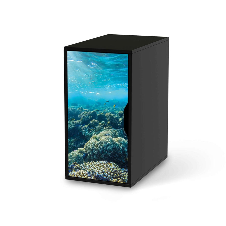 Möbelfolie Underwater World - IKEA Alex Schrank - schwarz
