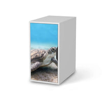 Möbelfolie Green Sea Turtle - IKEA Alex Schrank - weiss
