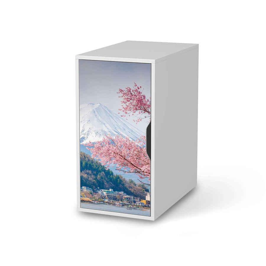 Möbelfolie Mount Fuji - IKEA Alex Schrank - weiss