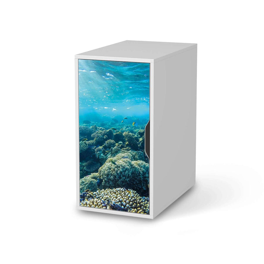 Möbelfolie Underwater World - IKEA Alex Schrank - weiss