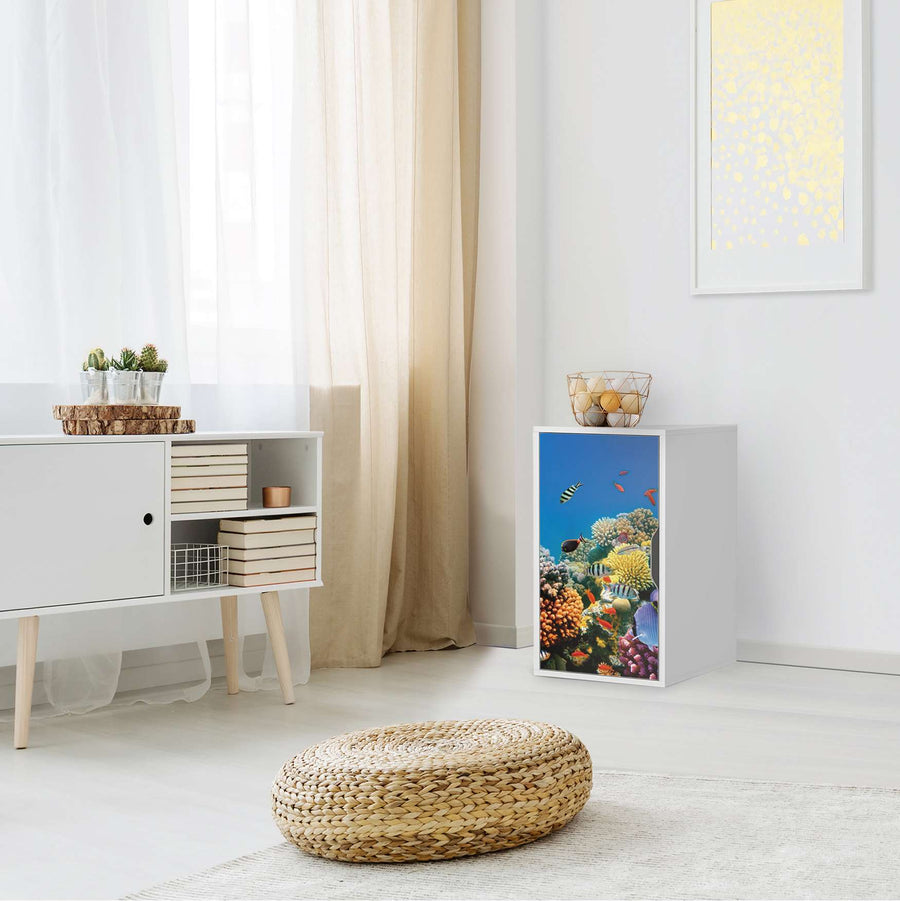 Möbelfolie Coral Reef - IKEA Alex Schrank - Wohnzimmer
