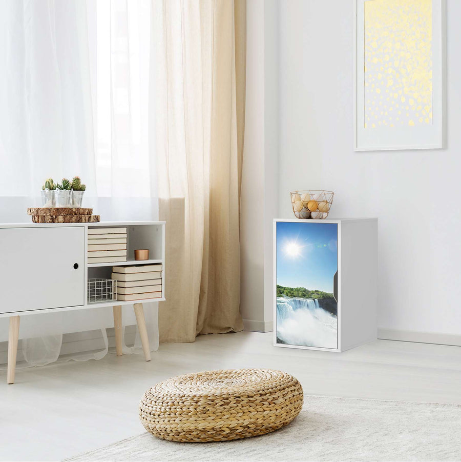 Möbelfolie Niagara Falls - IKEA Alex Schrank - Wohnzimmer