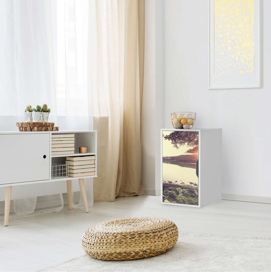 Möbelfolie Seaside Dreams - IKEA Alex Schrank - Wohnzimmer