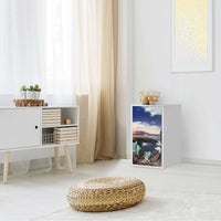 Möbelfolie Seaside - IKEA Alex Schrank - Wohnzimmer