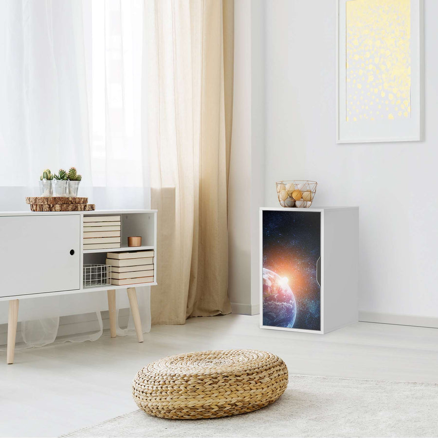 Möbelfolie Sunrise - IKEA Alex Schrank - Wohnzimmer