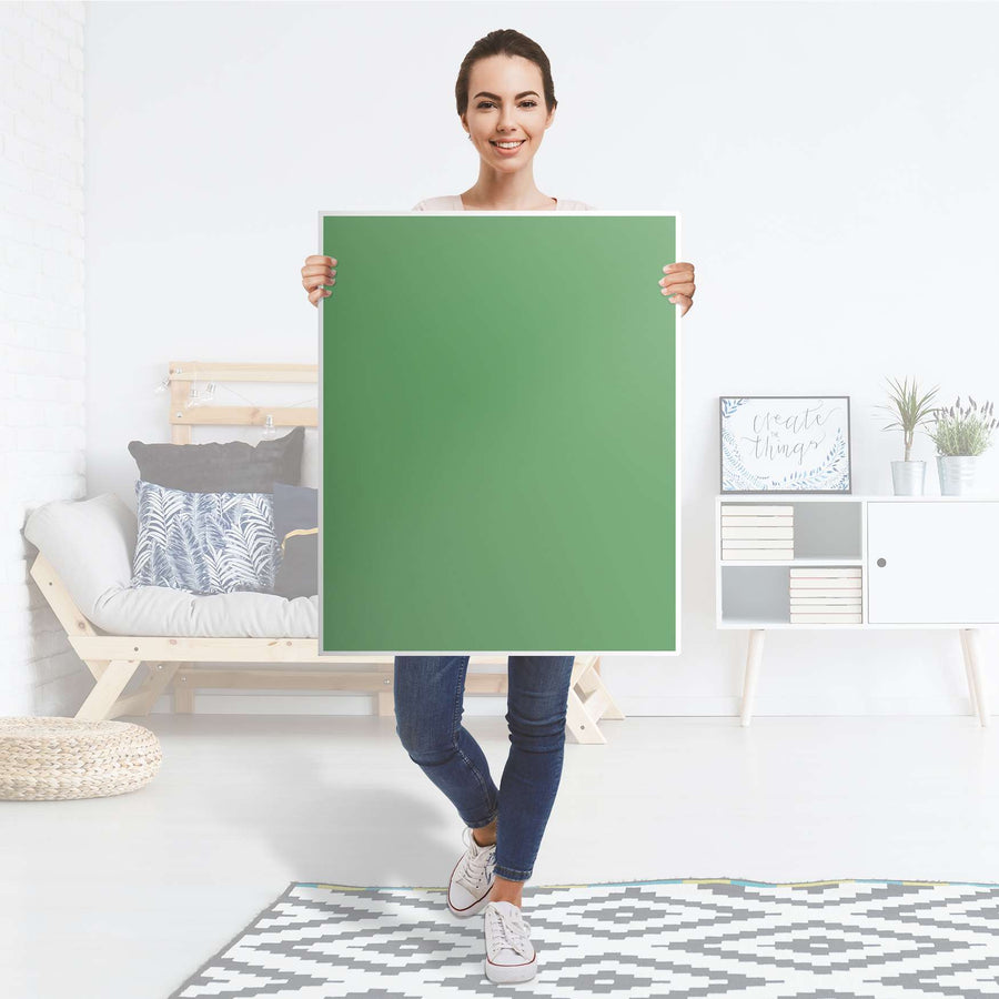 Möbelfolie Grün Light - IKEA Billy Regal 3 Fächer - Folie