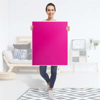 Möbelfolie Pink Dark - IKEA Billy Regal 3 Fächer - Folie