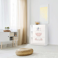 Möbelfolie Baby Unicorn - IKEA Billy Regal 3 Fächer - Kinderzimmer