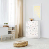 Möbelfolie Sweet Dreams - IKEA Billy Regal 3 Fächer - Kinderzimmer