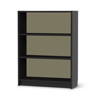 Möbelfolie Braungrau Light - IKEA Billy Regal 3 Fächer - schwarz