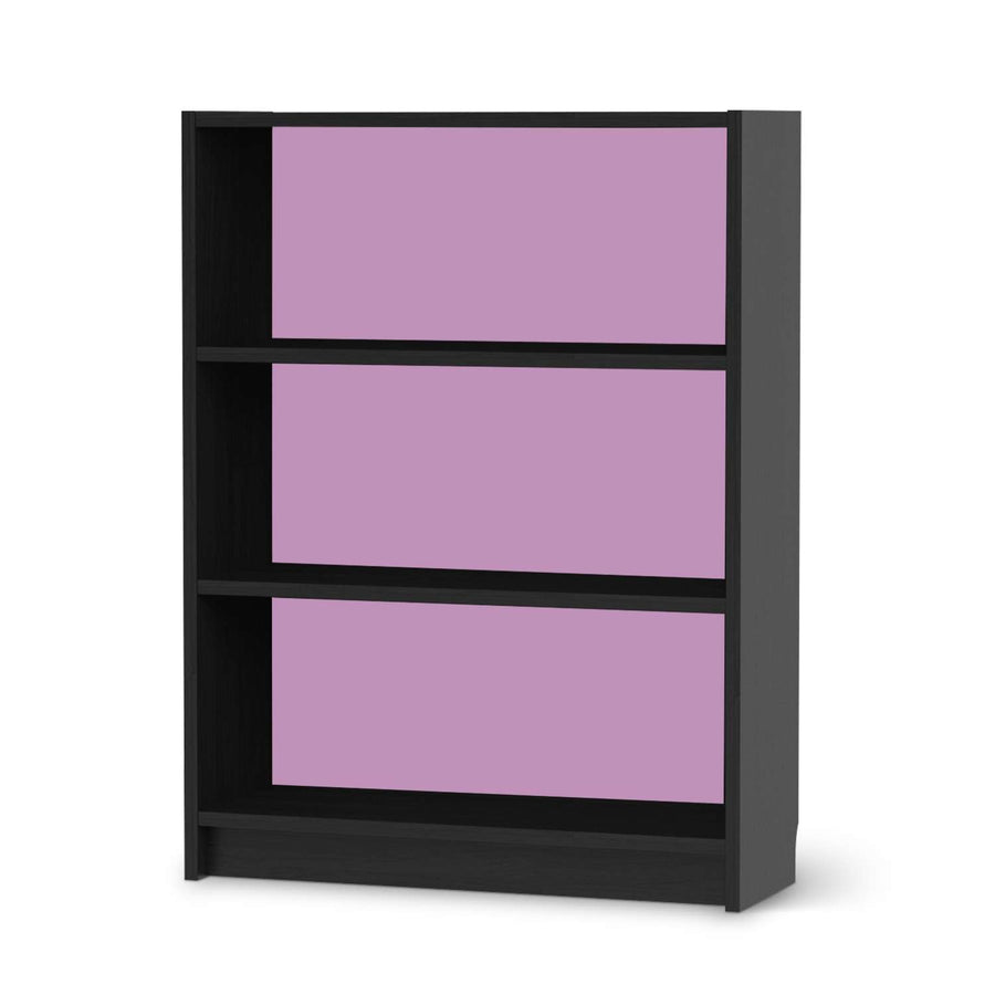 Möbelfolie Flieder Light - IKEA Billy Regal 3 Fächer - schwarz