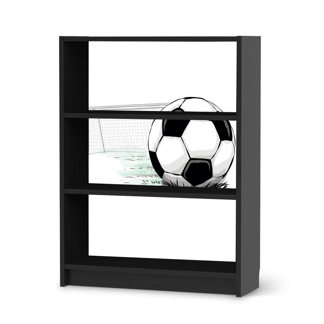 Möbelfolie Freistoss - IKEA Billy Regal 3 Fächer - schwarz