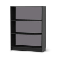Möbelfolie Grau Light - IKEA Billy Regal 3 Fächer - schwarz