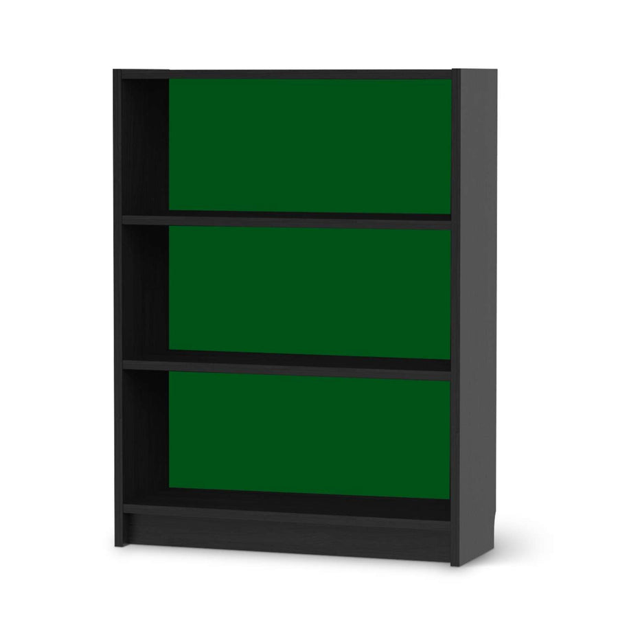 Möbelfolie Grün Dark - IKEA Billy Regal 3 Fächer - schwarz