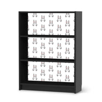 Möbelfolie Hoppel - IKEA Billy Regal 3 Fächer - schwarz
