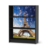 Möbelfolie La Tour Eiffel - IKEA Billy Regal 3 Fächer - schwarz