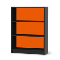 Möbelfolie Orange Dark - IKEA Billy Regal 3 Fächer - schwarz