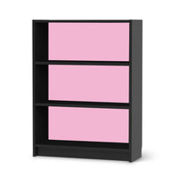 Möbelfolie Pink Light - IKEA Billy Regal 3 Fächer - schwarz